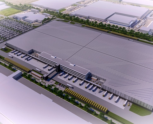 Dak- en wandbeplating bij Zalando Bleiswijk