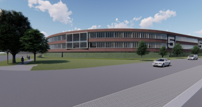 Dak- en wandbeplating bij LOODS 5 te Duiven