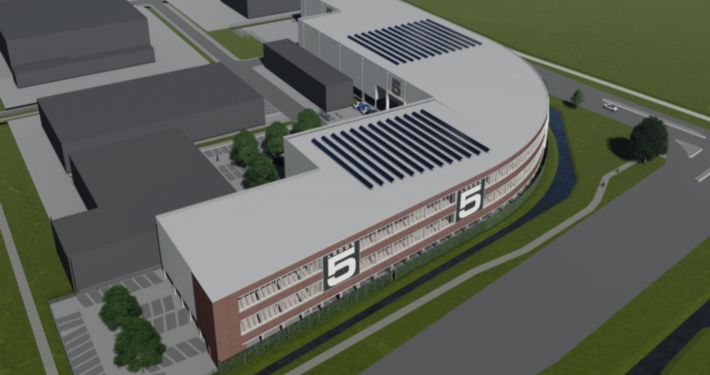 Dak- en wandbeplating bij LOODS 5 te Duiven