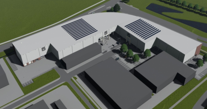 Dak- en wandbeplating bij LOODS 5 te Duiven