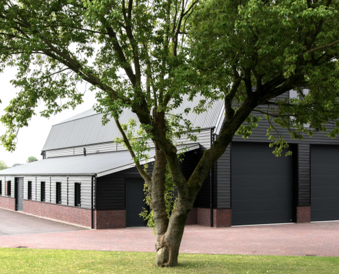 Dak- en wandbeplating bij Fam. Verweij te Lopik