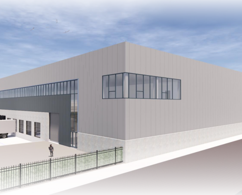 Dak- en wandbeplating bij WDP Boland te Bleiswijk Dak- en wandbeplating bij WDP Boland te Bleiswijk