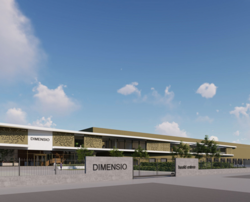 Dak- en wandbeplating bij Dimensio te Almere Dak- en wandbeplating bij Dimensio te Almere