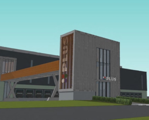 Dak- en wandbeplating bij distributiecentrum Plus te Oss Dak- en wandbeplating bij distributiecentrum Plus te Oss