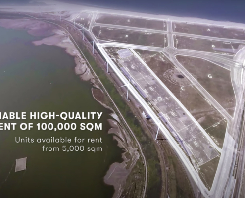 Dak- en gevelbeplating bij DC Dudok te Maasvlakte-West