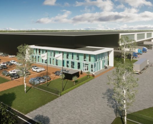 Nieuwbouw DC Laarakker Cuijck voor Systabo Hardeman | van Harten Nieuwbouw DC Laarakker Cuijck voor Systabo Hardeman | van Harten