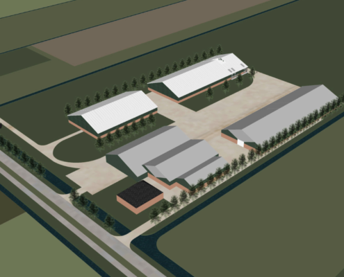 Dak- en gevelbeplating bij Beemster Garlic B.V.