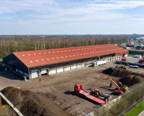 Dakbeplating bij Orgaworld te Drachten