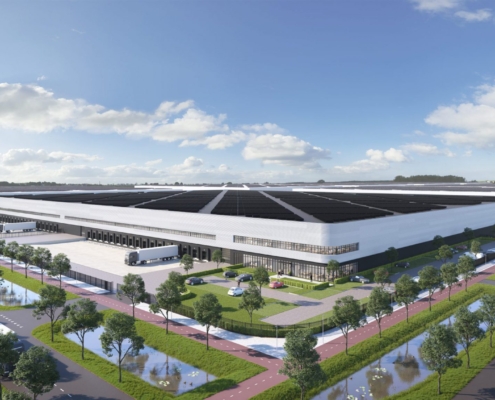 Dak- en gevelbeplating bij project XPO Somerset te Hoofddorp