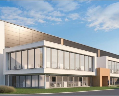 Dak- en gevelbeplating bij Logistics Centre te Oosterhout Dak- en gevelbeplating bij Logistics Centre te Oosterhout