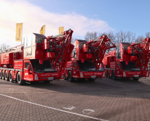 Drie nieuwe hybride kranen