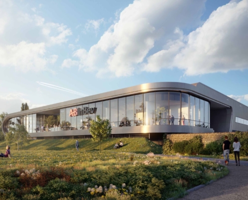Nieuwbouw AB Inbev te Amsterdam