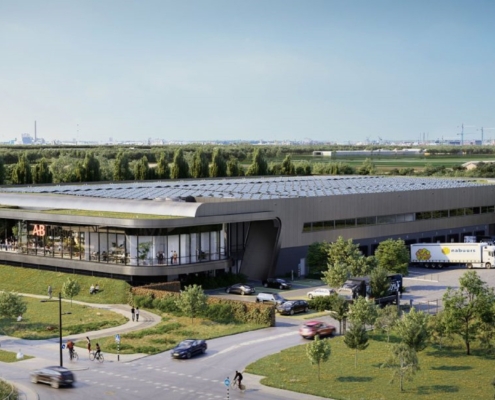 Nieuwbouw AB Inbev te Amsterdam